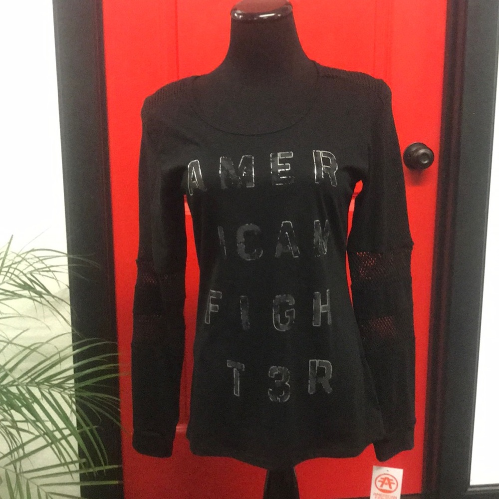 American fighter long sleeve shirt
